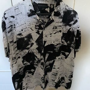 Button up resort collar shirt , 100% rayon